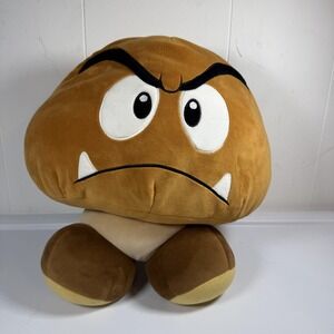 Super Mario Goomba Plush Stuffed Toy Brown 16 in Club Mocchi Mocchi TOMY Cute